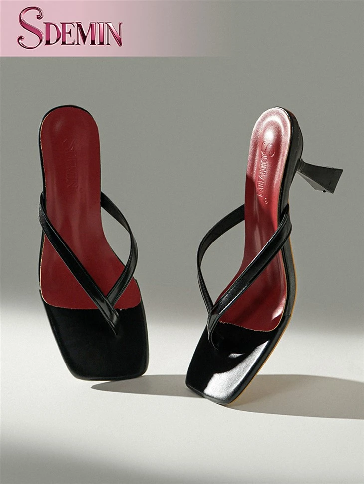 Chunky Heel Slip On Sandals best