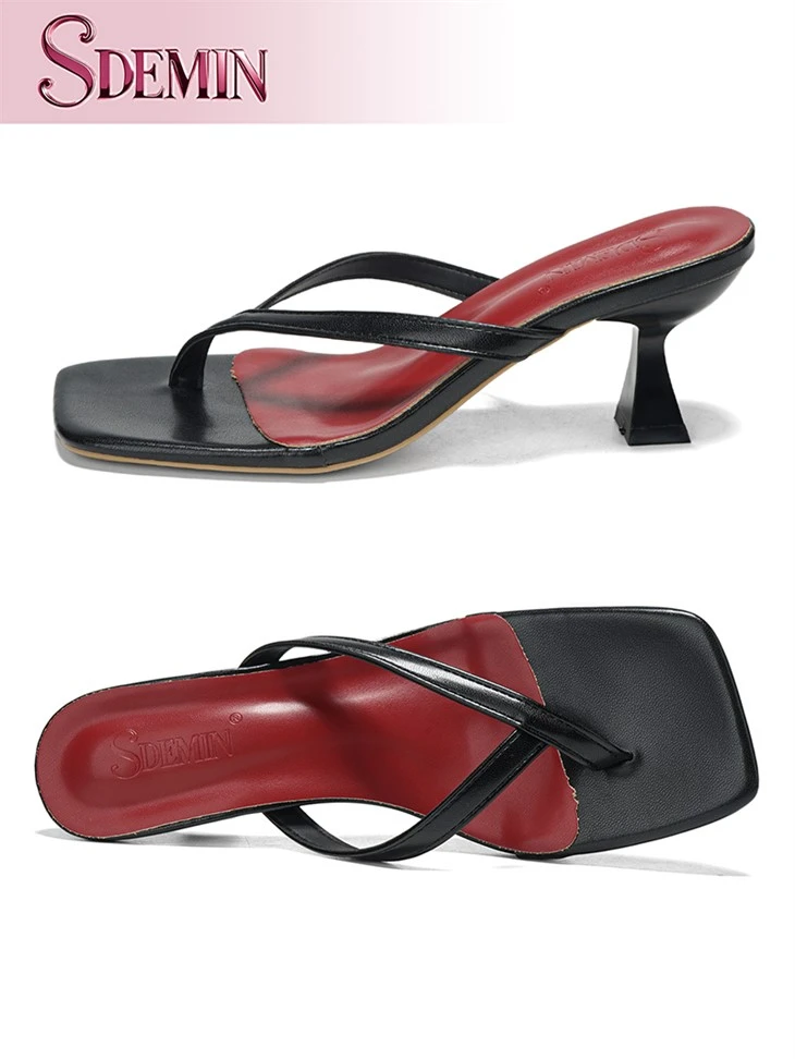 Chunky Heel Slip On Sandals best