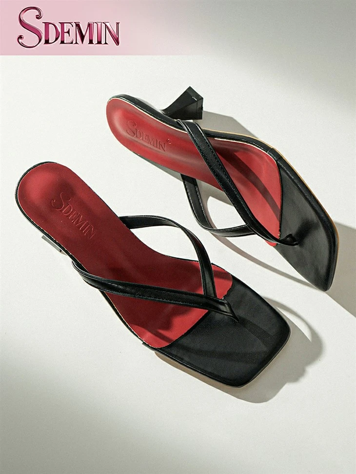 Chunky Heel Slip On Sandals price
