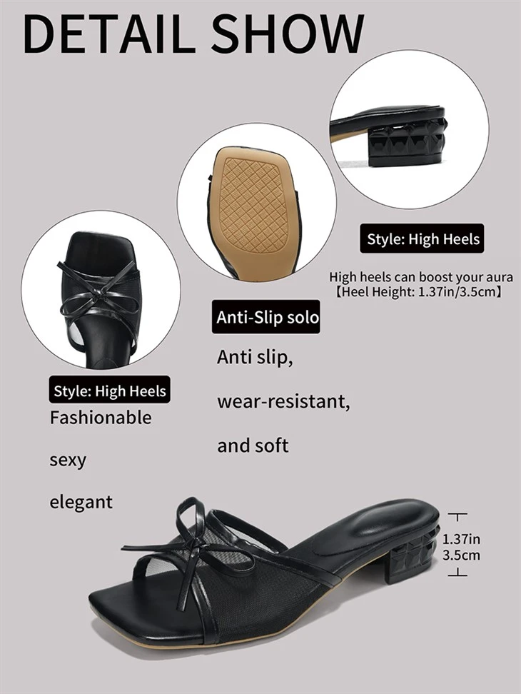 Low Block Heel Slides price
