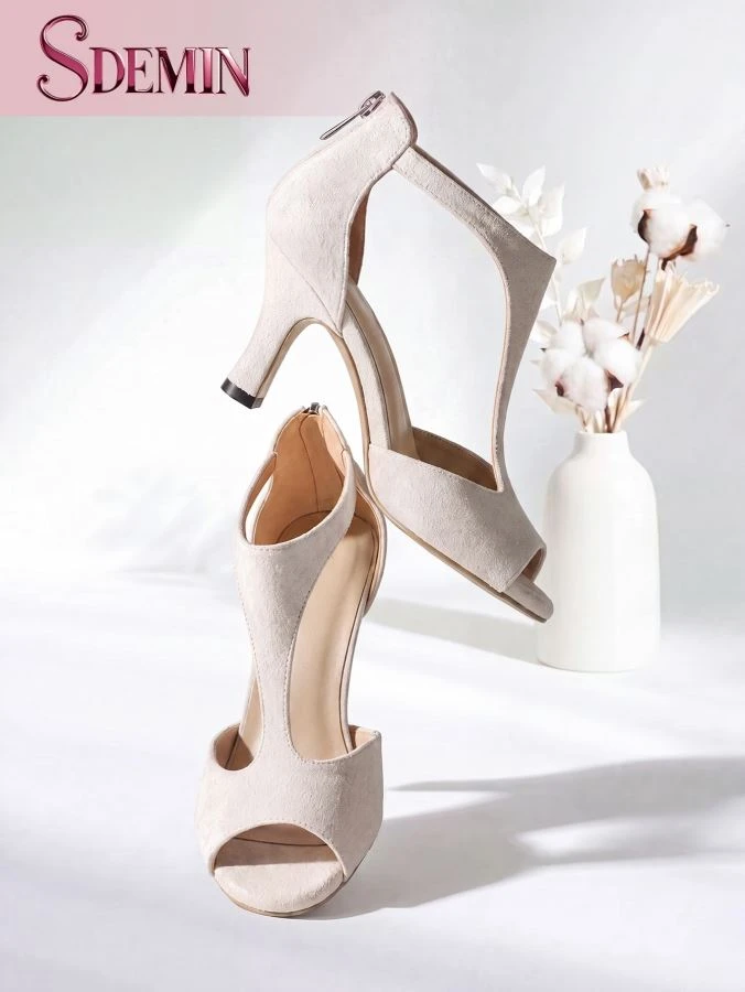 Peep Toe Sandals With Heels price