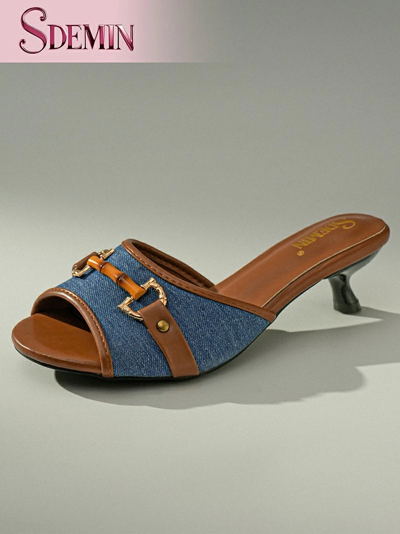 Slides With Block Heel high quality